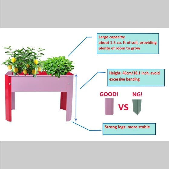 Outdoor Indoor Flowers, Fruits, Herbs, Vegetables, Metal Plant Boxes